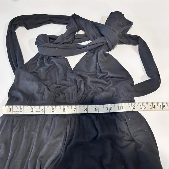 Free people beach Black jumpsuit